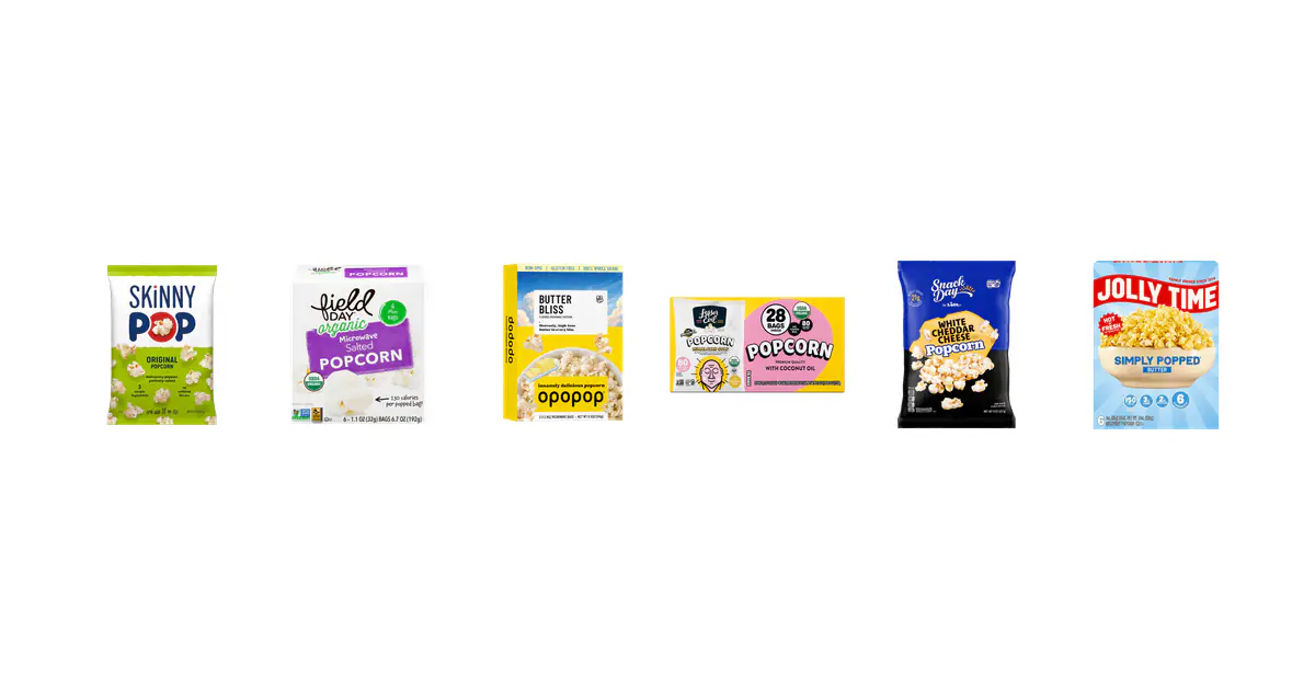 Products featured in Best Rated Popcorn Products: 6 Top Scores Ranked