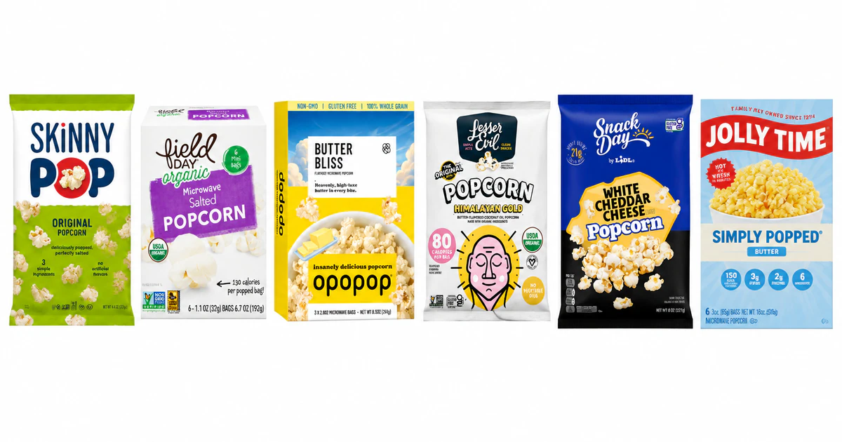 Products featured in Best Rated Popcorn Products: 6 Top Scores Ranked