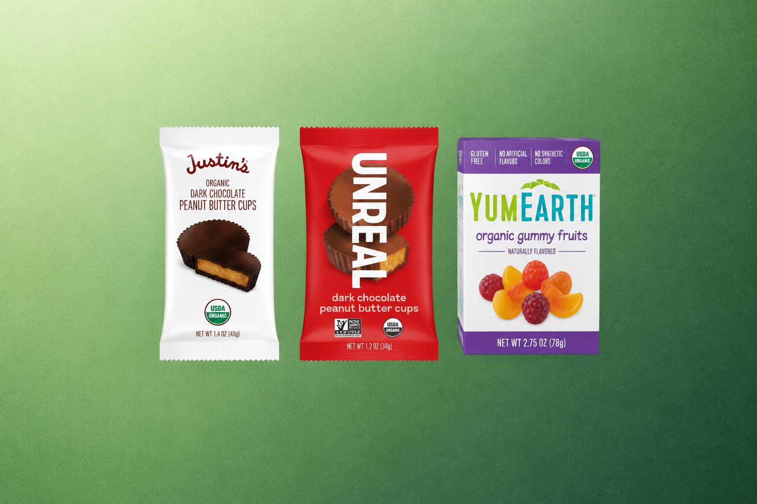 Products featured in Healthiest Candy: 6 Popular Treats Ranked by Label
