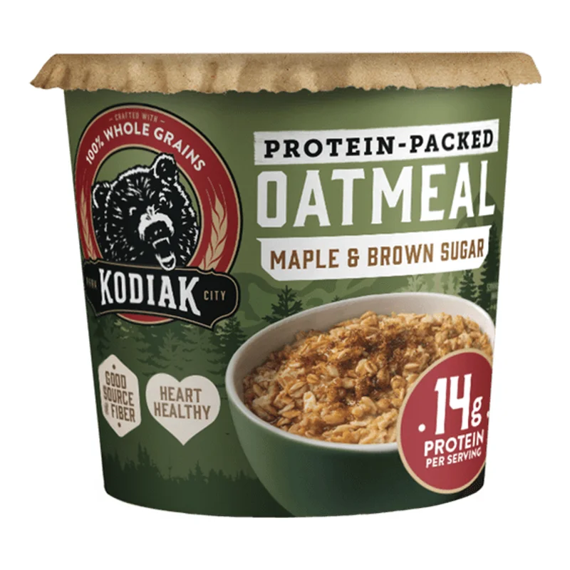 Protein-Packed Maple & Brown Sugar Oatmeal Cup