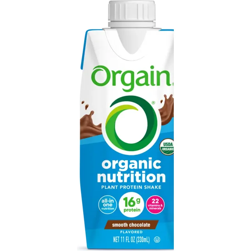 Organic Nutrition Plant Protein Shake, Smooth Chocolate