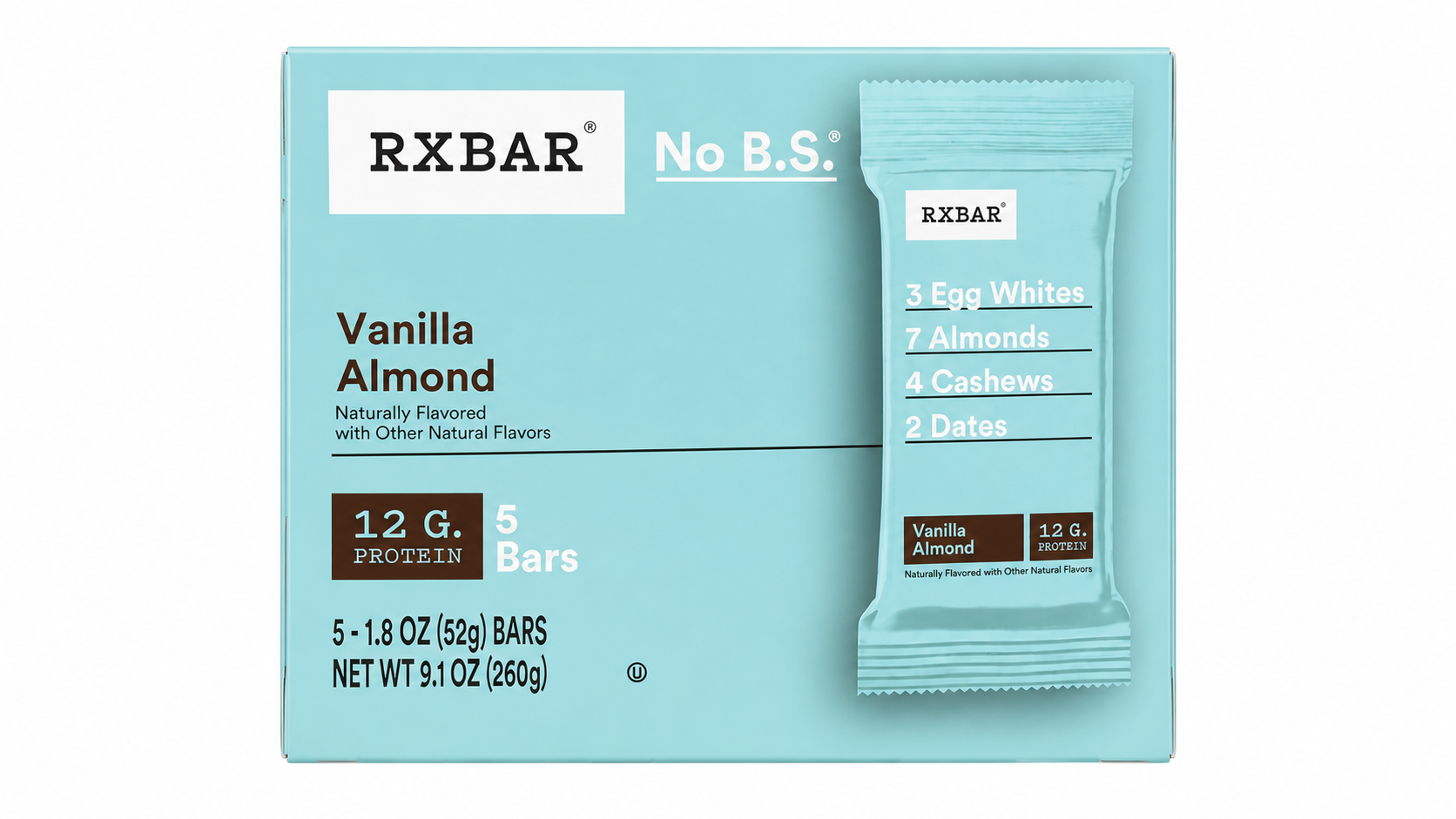 RXBAR No B.S. Vanilla Almond Protein Bars