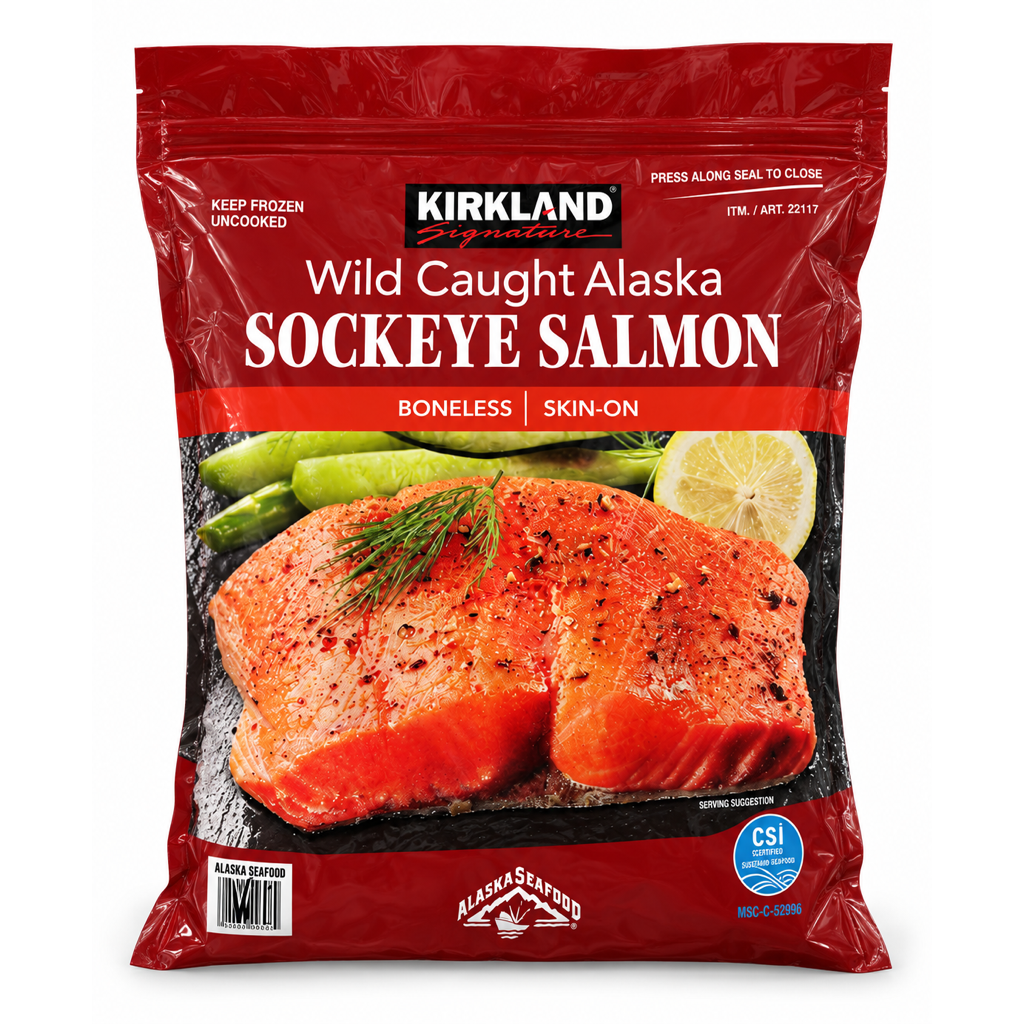 Kirkland Signature Wild Caught Alaska Sockeye Salmon