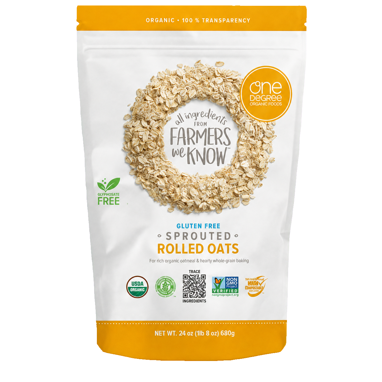 Sprouted Rolled Oats (Gluten-Free)