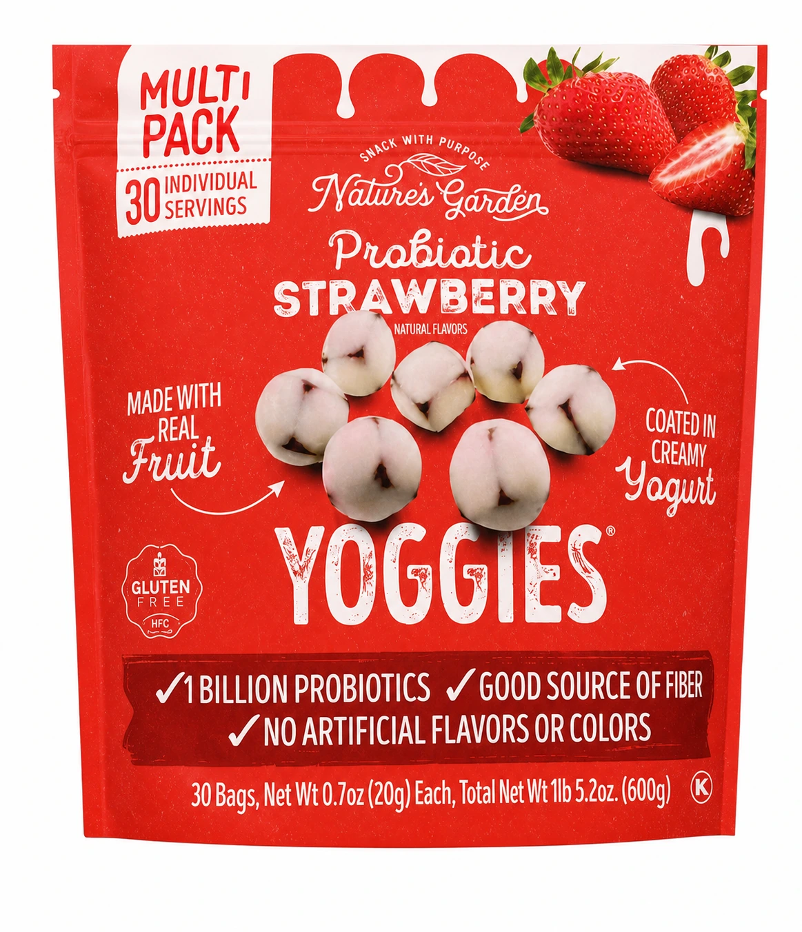 Probiotic Strawberry Yoggies