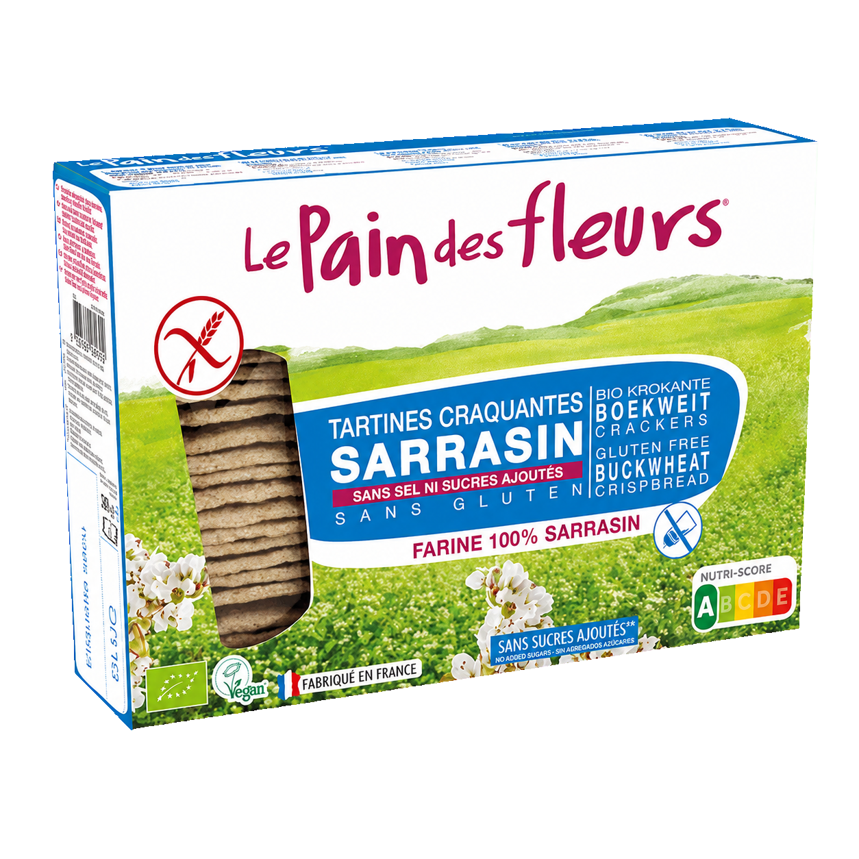 Le Pain des Fleurs Sarrasin Gluten Free Crackers