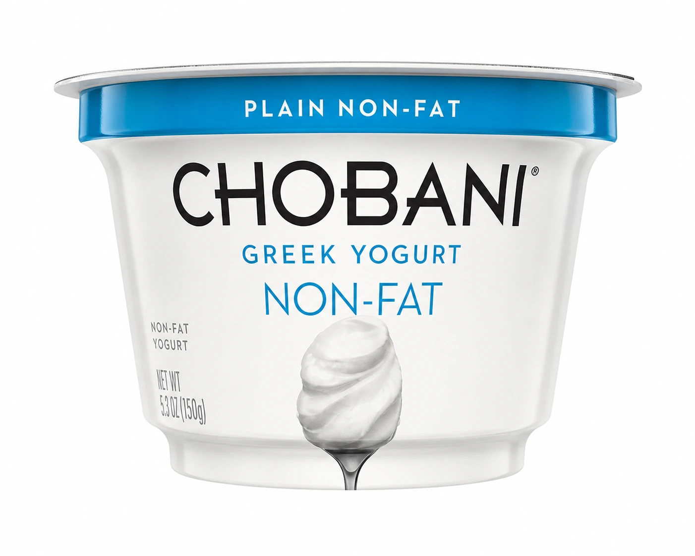 Chobani Plain Non-Fat Greek Yogurt package