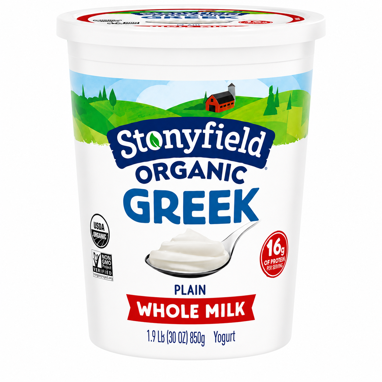 Organic Whole Milk Greek Yogurt (Plain)