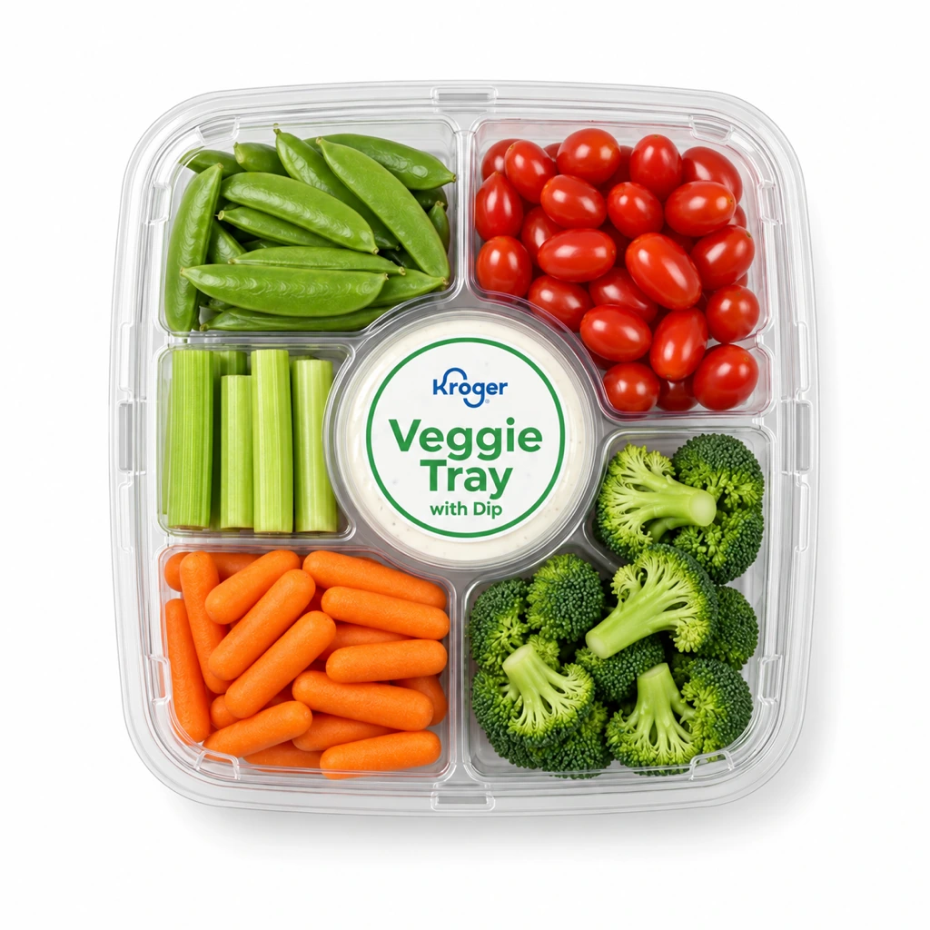 Kroger Veggie Tray with Dip