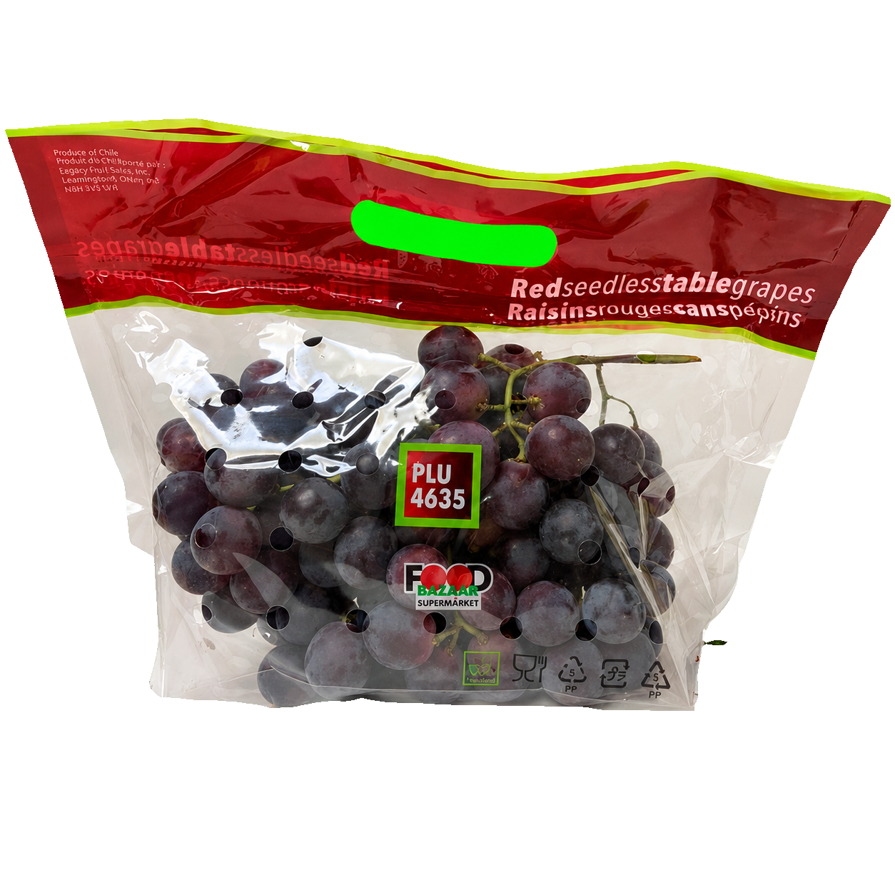PLU Red Seedless Table Grapes