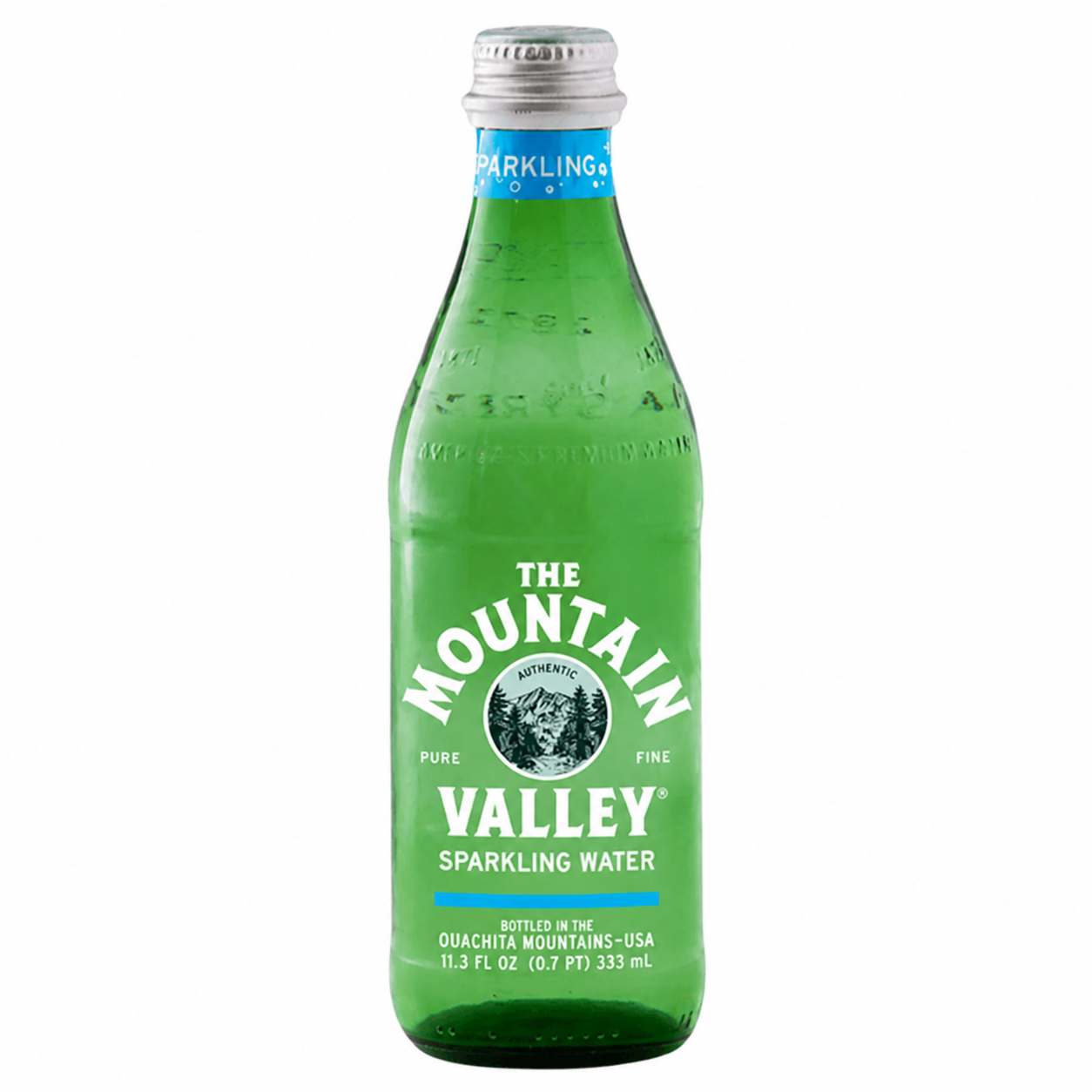 Mountain Valley Sparkling Water Glass Bottle