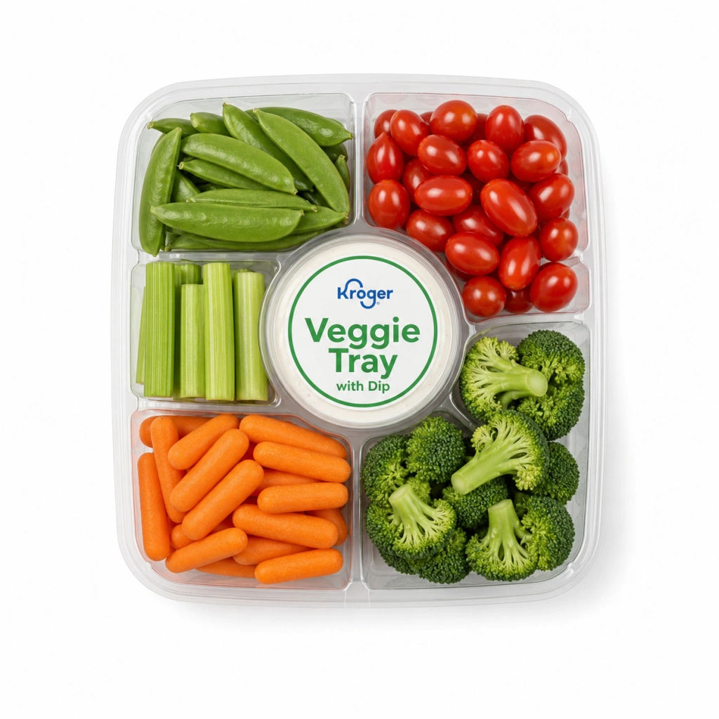 Kroger Veggie tray with dip
