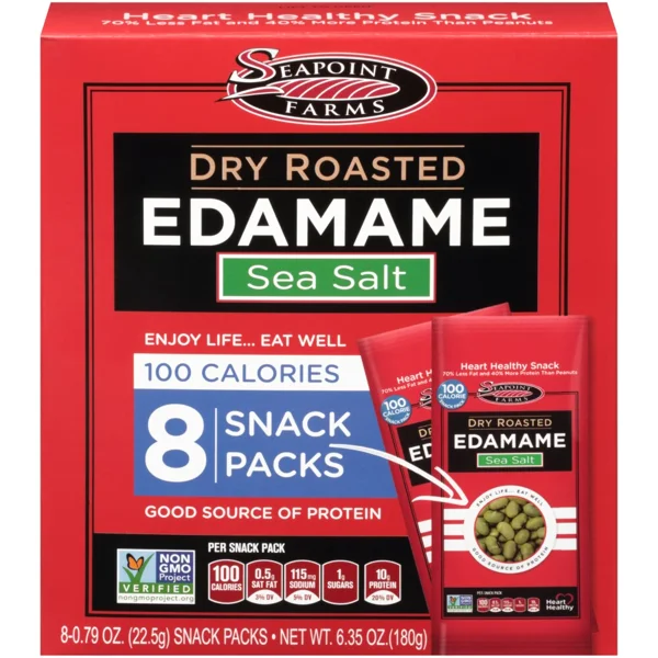 Seapoint Farms Dry Roasted Edamame, Sea Salt package