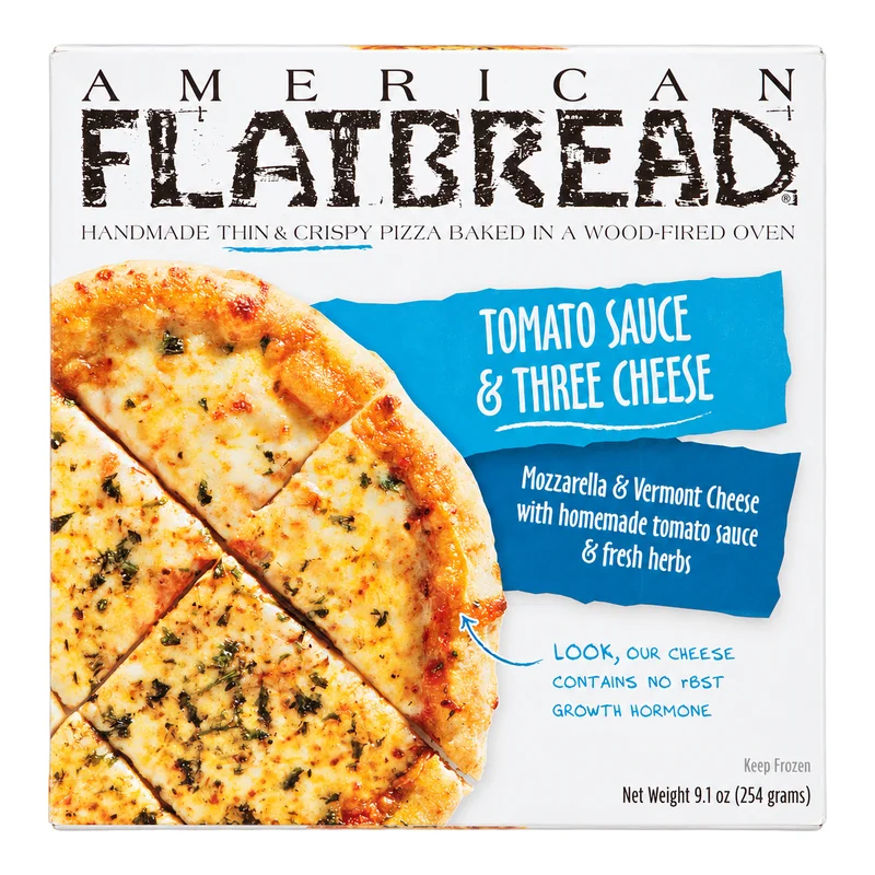 American Flatbread Tomato Sauce & Three Cheese Pizza