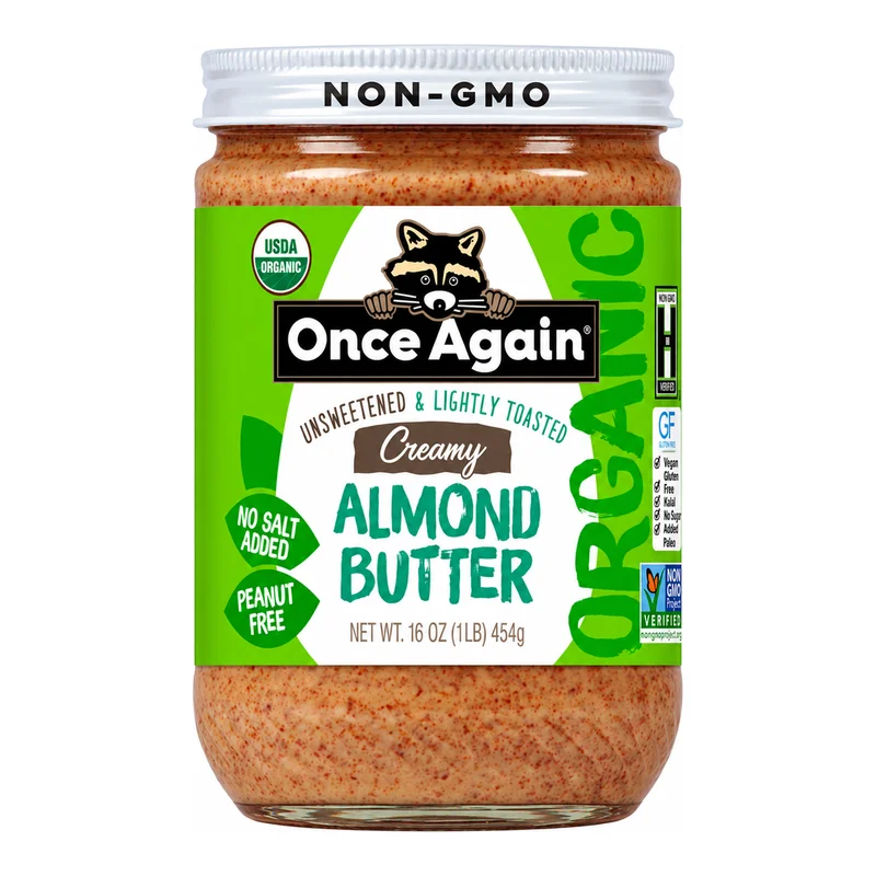 Once Again Organic Creamy Almond Butter, Lightly Toasted