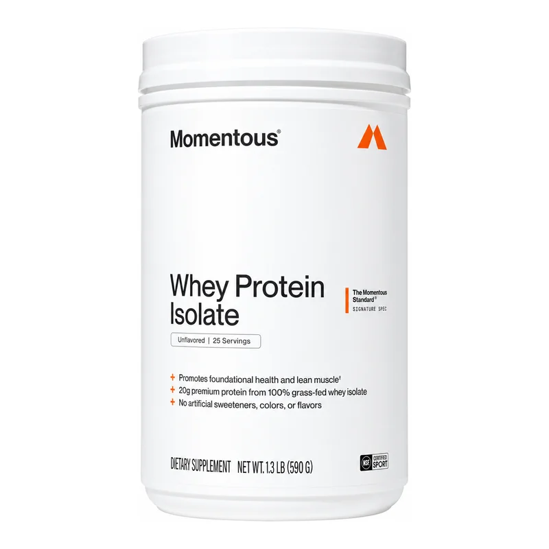 Momentous Whey Protein Isolate, Unflavored