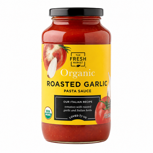 The Fresh Market Organic Roasted Garlic Pasta Sauce