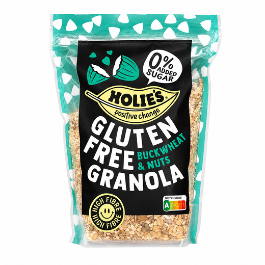 Holie's 0% ADDED SUGAR HOLIES Positive change GLUTEN FREE