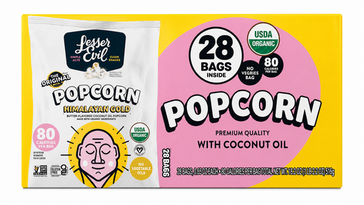 Himalayan Gold Popcorn with Coconut Oil