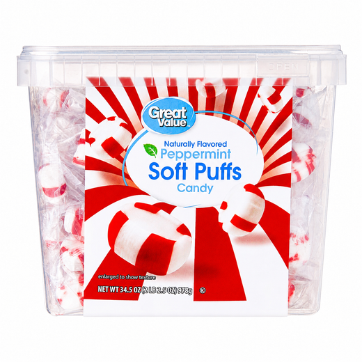 Naturally Flavored Peppermint Soft Puffs Candy