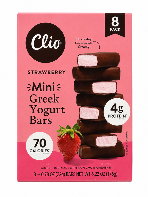 Strawberry Mini Greek Yogurt Bars