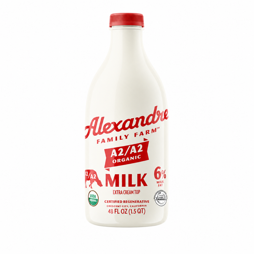 Organic A2/A2 Milk 6% Milk Fat