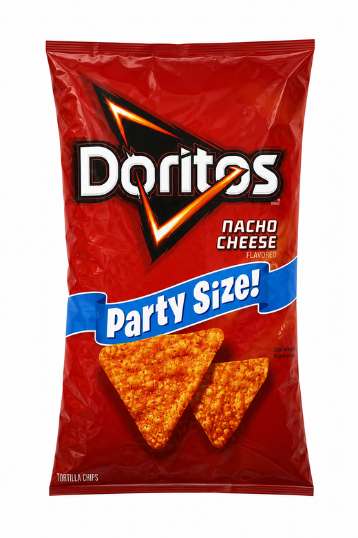 Nacho Cheese Flavored Party Size!