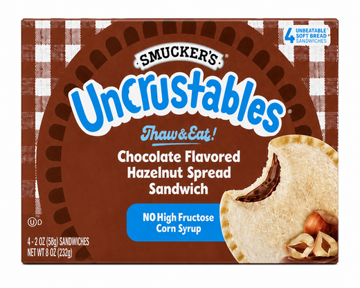 Uncrustables Chocolate Flavored Hazelnut Spread Sandwich