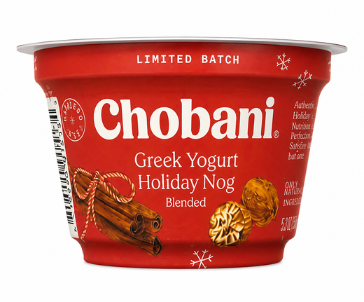 Greek Yogurt Holiday Nog Blended