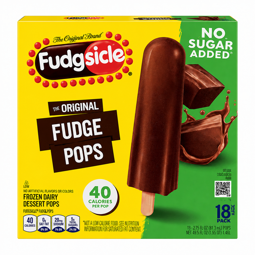 The Original Fudge Pops No Sugar Added