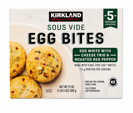 Sous Vide Egg Bites Egg White with Cheese Trio & Roasted Red Pepper